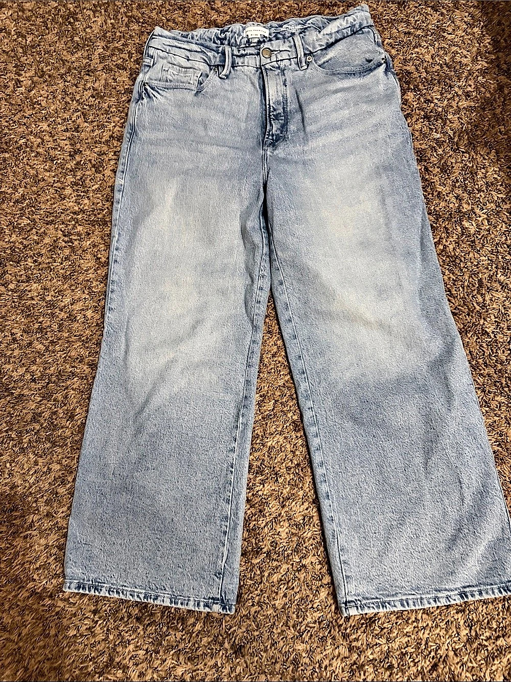 Good American Good 90s Wide Leg Jeans in Blue Waist 28 Like New